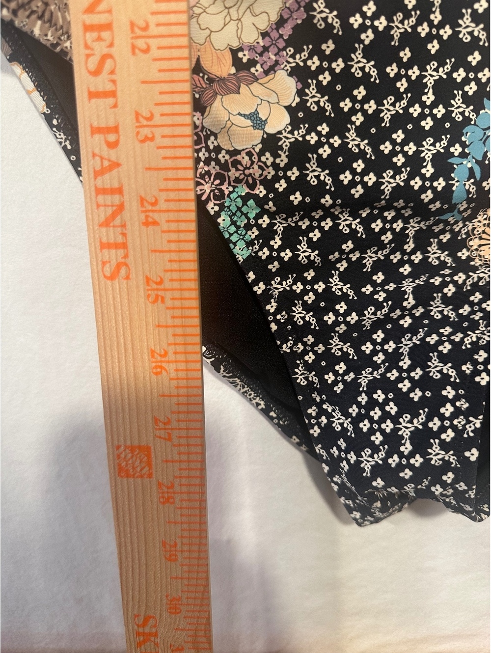 Johnny Was California Mila One Shoulder Swimsuit Black Floral Size L, NWOT, $218 - Picture 3 of 8
